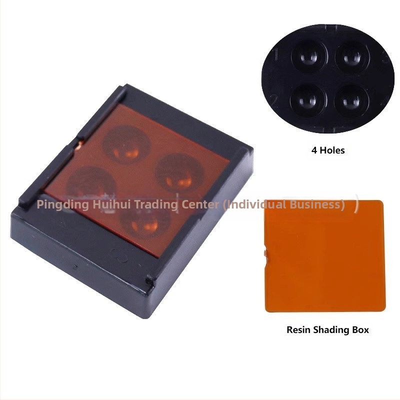 Dantų medžiagos: komplektas šešėliavimui ir šviesos kietinimui suaugusiems, dėžutė 100 vnt