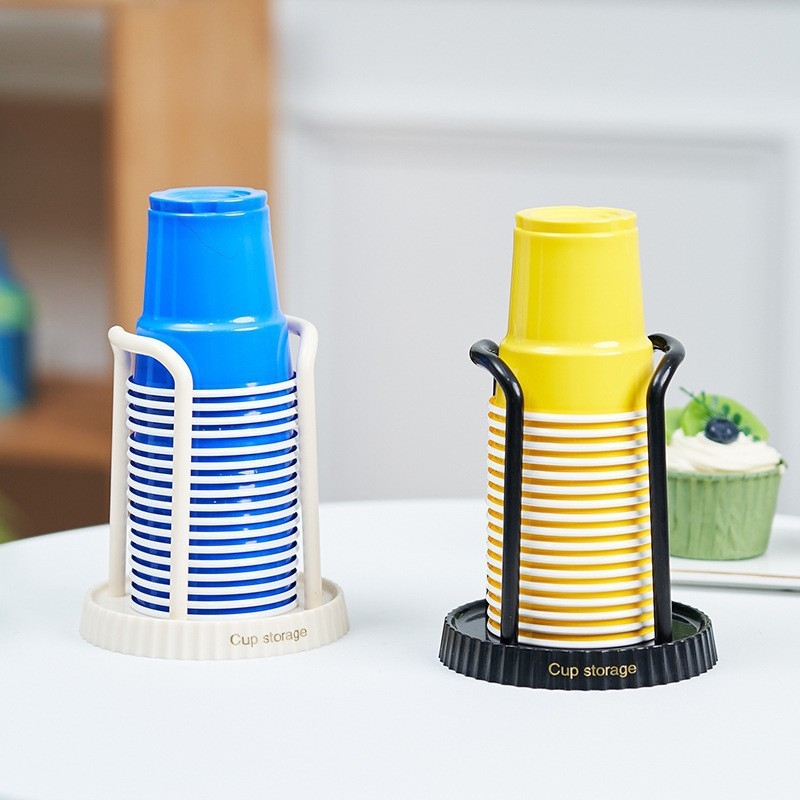 Japonijos stiliaus puodelių laikiklis vienkartiniams puodeliams – plastikas, svoris 63 g, pristatytas 2024 m., namų saugojimo laikiklis