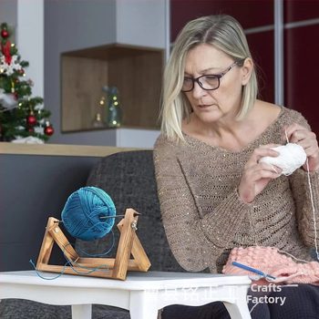 Ξύλινο ράφι για κλωστές – επιτραπέζιος πολυλειτουργικός οργανωτής, 1 επίπεδο, μοντέρνο στιλ