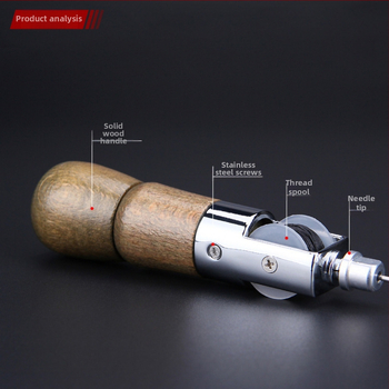 Σετ εργαλείων ραψίματος δέρματος – 7 τεμάχια, κατασκευή από σίδηρο και πλαστικό, Jinbao (7 τεμάχια • σίδηρος + πλαστικό • Jinbao)