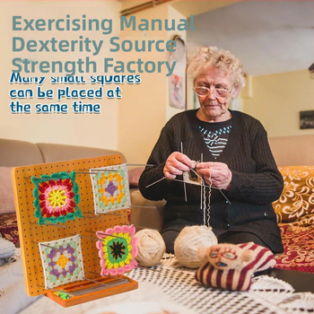 Ξύλινο τετράγωνο loom για κροσέ, χειροποίητο, ματ για ύφανση μαλλιού, μάρκα Cherry, μοντέρνο μινιμαλιστικό στυλ, προσαρμόζεται με καουτσούκ ξύλο ή σανίδα μπαμπού, κατηγορία: Άλλα ξύλινα προϊόντα.