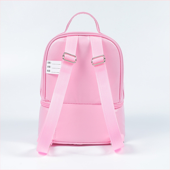 Vaikų šokių sporto krepšys, PU oda, atspari vandeniui, modelis 023-1, gėlių raštas, vidaus sportui