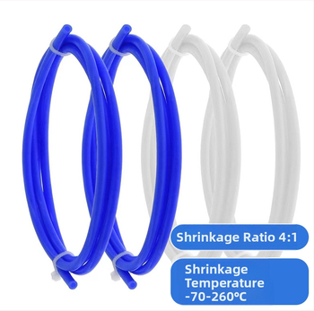 Силиконова термоусвиваща втулка за електрически кабели, 4:1 свиване, против корозия, огнеустойчива, изолация, -70°C до 260°C, RoHS