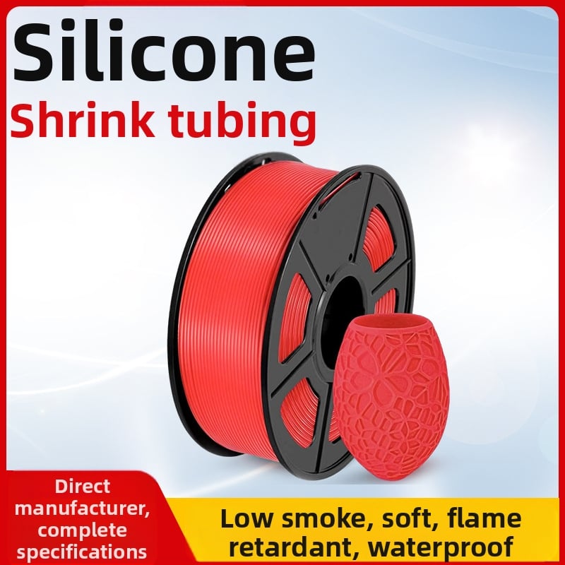 Силиконова термоусвиваща втулка за електрически кабели, 4:1 свиване, против корозия, огнеустойчива, изолация, -70°C до 260°C, RoHS