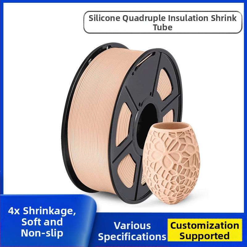 Силиконова термоусвиваща втулка за електрически кабели, 4:1 свиване, против корозия, огнеустойчива, изолация, -70°C до 260°C, RoHS
