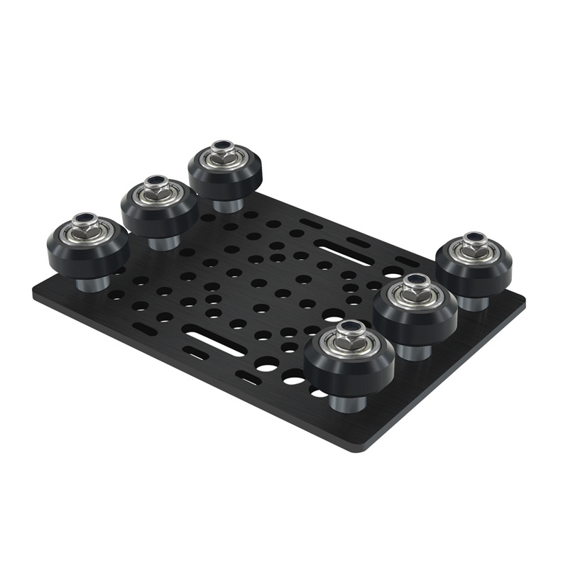 Gantry plate for 3D printers, V-slot aluminum profile, four-wheel sliding table, six-wheel pulley (Usongshine)