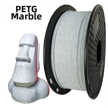 PETG филамент с мраморен ефект за 3D печат, кръгло сечение