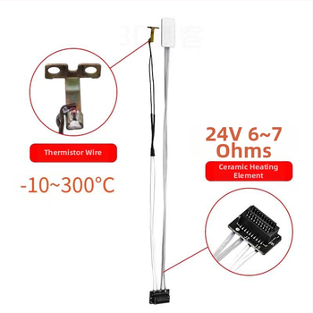 Μονάδα Θέρμανσης Θερμικού Άκρου για Bambu Lab A1/A1 Mini — αλουμινένιος μπλοκ θέρμανσης, κεραμικός φύλλος, τεχνητός λίθος, αισθητήρας θερμοκρασίας