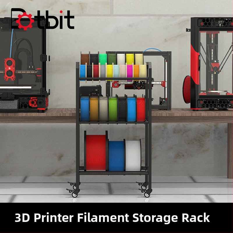 Dotbit θήκη αποθήκευσης αναλώσιμων για εκτυπωτή 3D, συμβατή με δίσκους διαμέτρου 150/200/250/300 mm, εύκολη στη μετακίνηση.