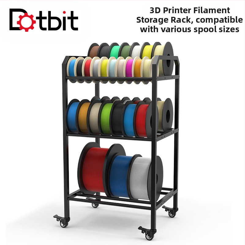 Dotbit скоба за съхранение на консумативи за 3D принтер, съвместима с тави с диаметър 150/200/250/300 мм, лесна за преместване.