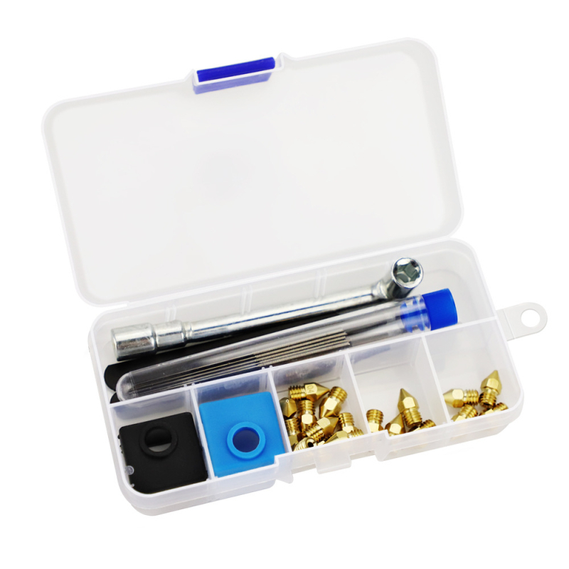 Σετ MK8 ακροφυσίων για 3D εκτυπωτές, 30 τεμάχια με DIY εργαλείο, συμβατό με CR-8, CR-10, Ender 3/3S/5/6