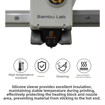 A1/A1mini patobulintas karšto galo surinkimas su atskiriama kieto plieno antgaliu ir aukštatemperatūriniu silikono gaubtu