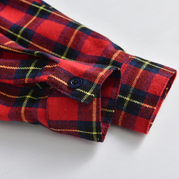 Vaikų langeliais margintas marškiniai-kardiganas su ilgomis rankovėmis, 97% medvilnė, amžius 3–8 metai