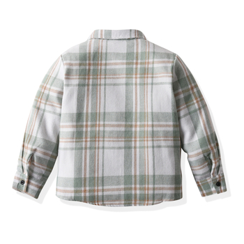 Vaikų marškiniai su ilgom rankovėm, kasdienis stilius, 75% poliesteris, ruduo 2024