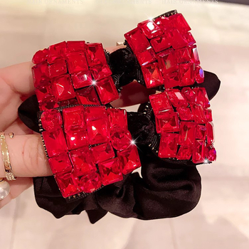 Plaukų juosta su kristalais ir kaspinu, nematoma elastinga plaukų juosta, biuro stiliui, pavasaris 2024