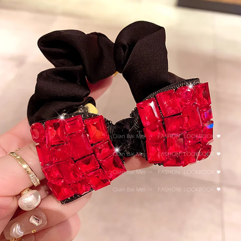 Plaukų juosta su kristalais ir kaspinu, nematoma elastinga plaukų juosta, biuro stiliui, pavasaris 2024