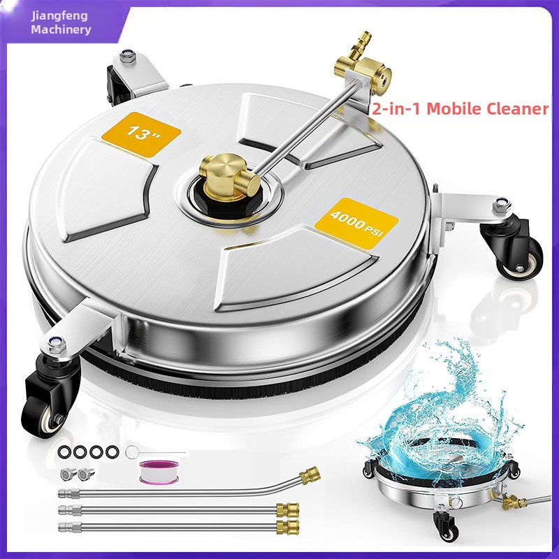 Aukšto slėgio ploviklis iš nerūdijančio plieno, dviejų funkcijų reguliuojamas šasijui ir grindims, varinė galvutė, nerūdijančio plieno rankena, 4000 psi, purškimo atstumas 10 m