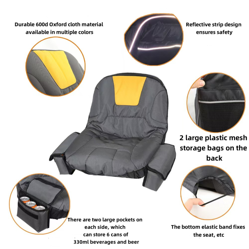 Κάλυμμα καθίσματος χλοοκοπτικού/τρακτέρ, στυλ: επίπεδο και αγροτικό, γέμισμα από μεταξωτά νήματα, επιφάνεια πολυεστέρα, κατάλληλο για όλες τις εποχές