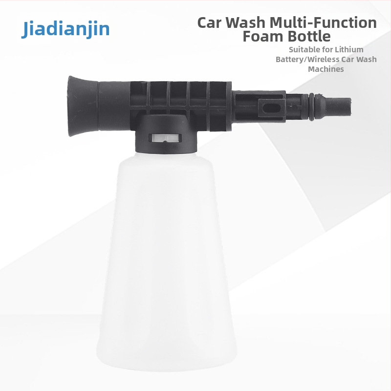 Bezvadu auto mazgāšanas iekārta ar litija akumulatoru, koniska putas trauciņa (Modelis S1), pistoles galva no inženierplastmasas, pistoles korpuss no inženierplastmasas; apstrādes pielāgošana: Jā; piemērots automašīnām ar litija bateriju; svars 0,65 kg