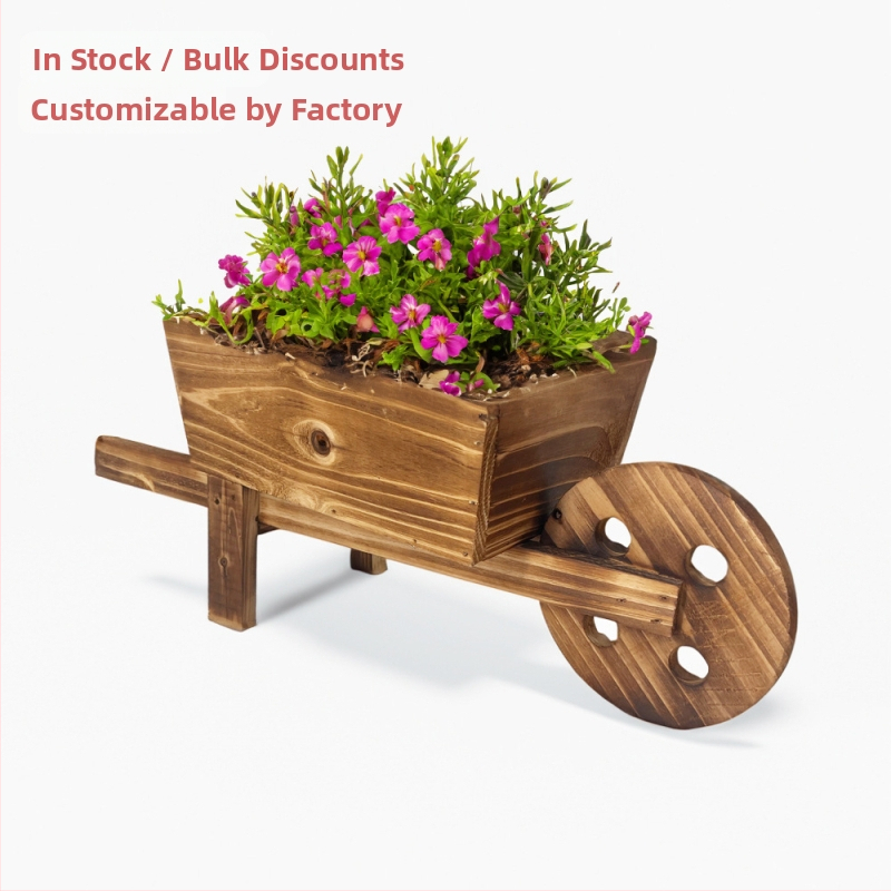 Medinis gėlių puodas, idiliško stiliaus; kvėpuojantis, atsparus korozijai, patvarus; rankų darbas; tinkamas sieniniam tvirtinimui, stalui ar grindims