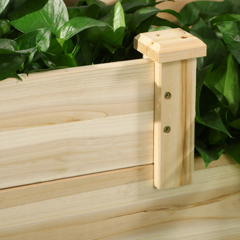 Medinė gėlių dėžė, statoma ant grindų, pastoraliniu stiliumi, skirta namų sodo darbams ir balkonų daržams