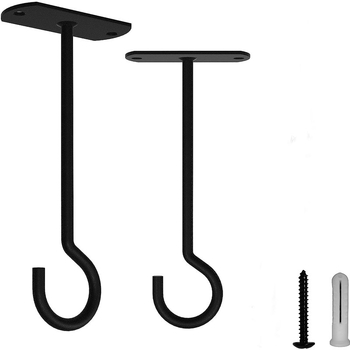 Caizi Lógó Kosár Akasztó – vasból készült kerti mennyezeti akasztó, modern egyszerű stílus, festett felület