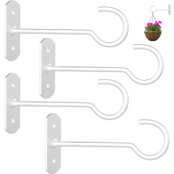 Caizi Lógó Kosár Akasztó – vasból készült kerti mennyezeti akasztó, modern egyszerű stílus, festett felület