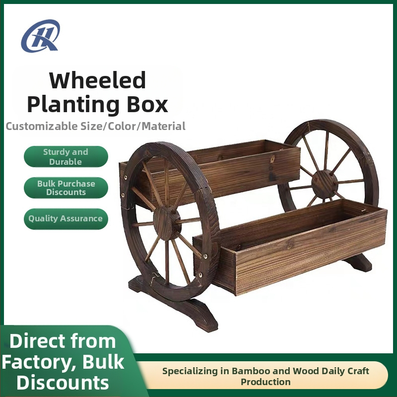 Medinis gėlių vazonas su grindų stovu, pastoralinio stiliaus, namų sodo reikmėms. Prekės ženklas Zhongbiao, Prekės kodas Ltao 1007063390