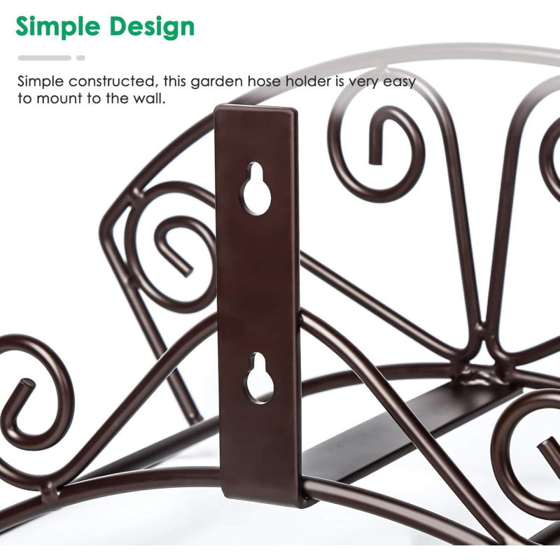 Geležinis sodo žarnos laikiklis – sieninis dvora organizatorius