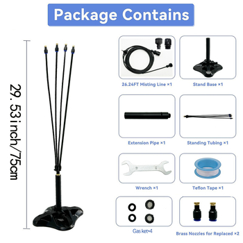 Σταθερό Σύστημα Ψύξης με Μικρο-Ψεκασμό για Ανοικτή Βεράντα – Φορητός Πλαστικός Ψεκαστήρας (Σειρά Μικρο-Ψεκασμού)