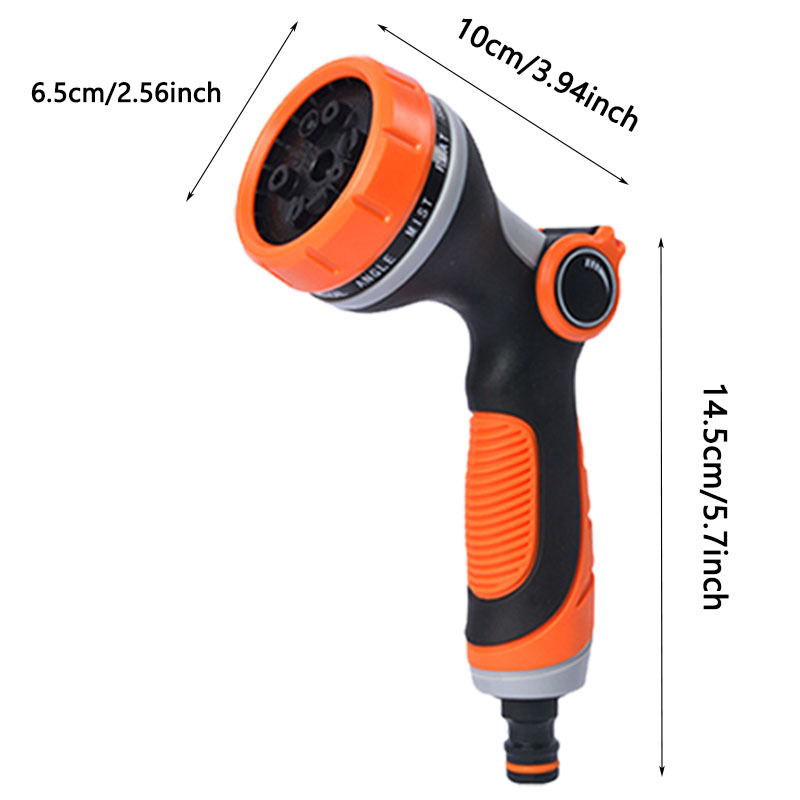 Furtun de grădină telescopic cu pistol de înaltă presiune, Material: TPE, Cod: B89_, pentru spălarea mașinii și udarea plantelor