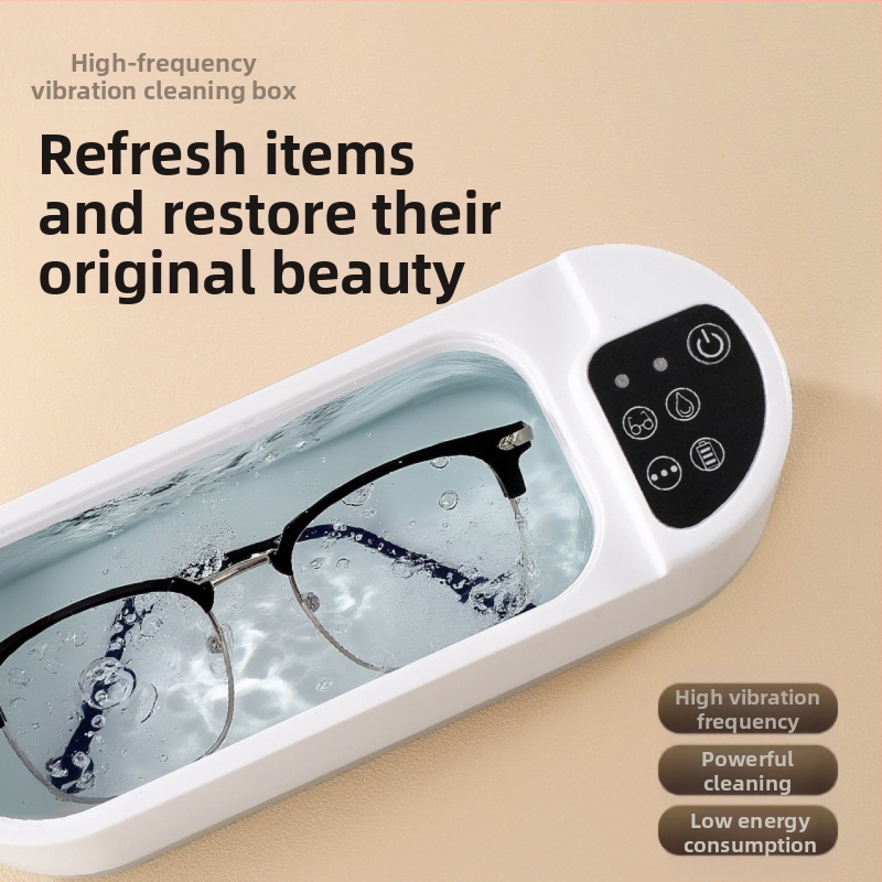 Ултразвуков почистващ уред за очила, бижута, брекети и контактни лещи — USB захранване, 5V, 50W, капацитет до 300 ml