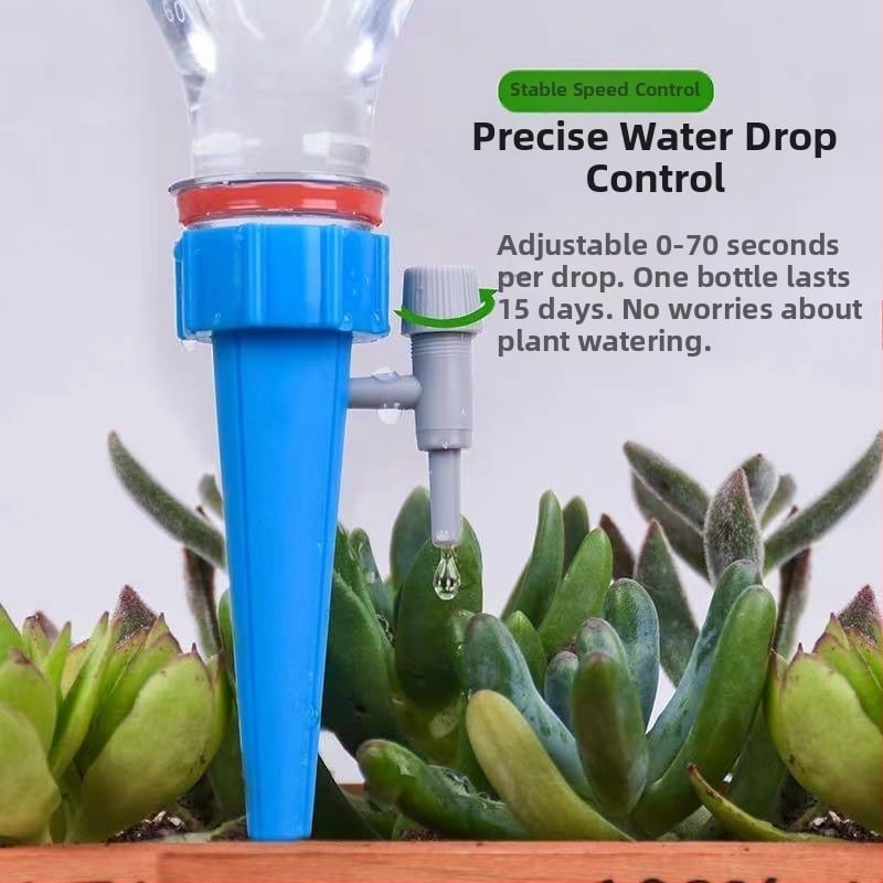 Dispozitiv de irigare prin picurare — material PP, reglabil, capacitate 1, greutate 9–10 g, pentru grădinărit de acasă