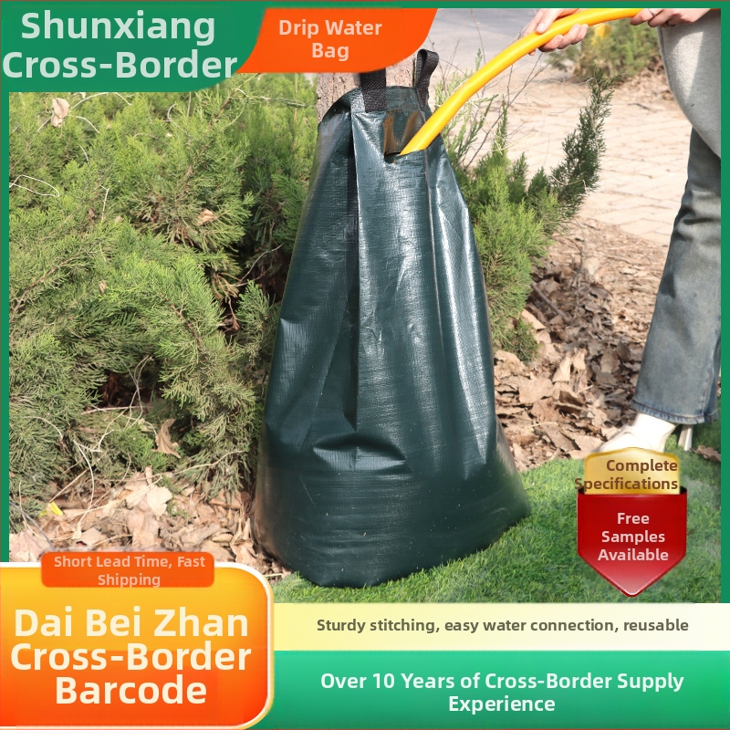 Laistymo maišelis lauko medžių laistymui (PE/PVC), vandens taupymas miesto želdynams