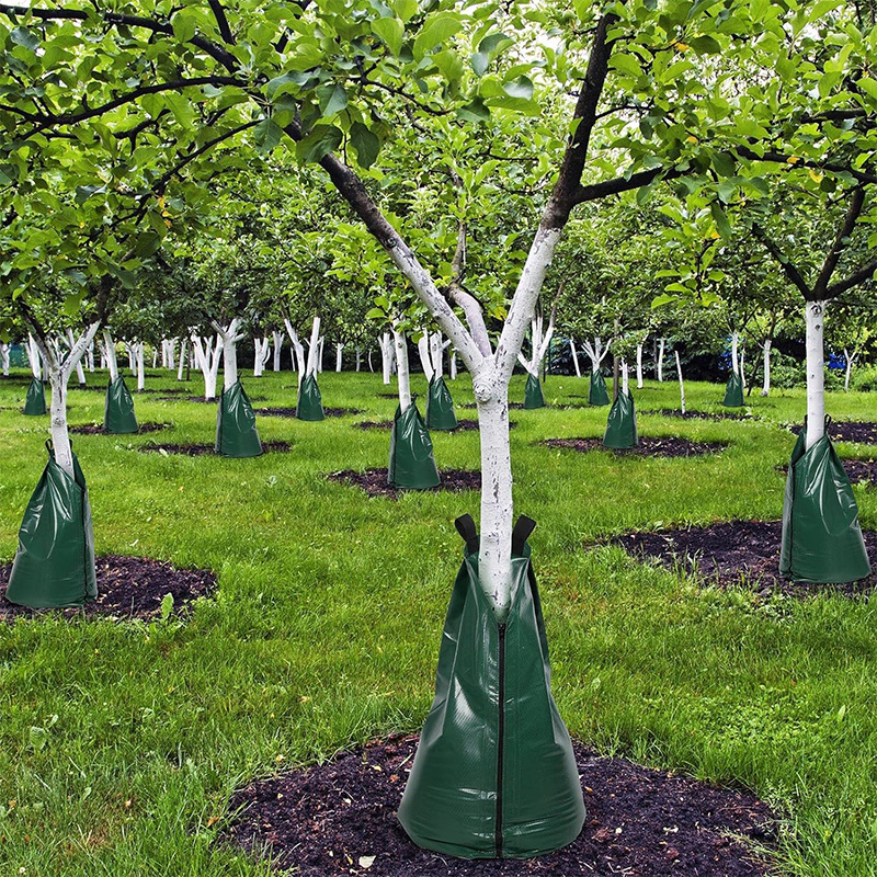Laistymo maišelis lauko medžių laistymui (PE/PVC), vandens taupymas miesto želdynams