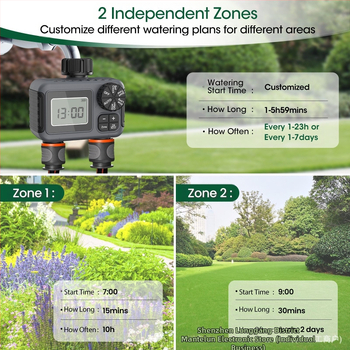 Χρονόμετρο άρδευσης στάγδην με έξυπνο προγραμματισμό (ABS υλικό; σειρά άρδευσης στάγδης; εξωτερική χρήση σε δημόσιους χώρους πρασίνου και κήπους)