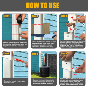 Σύστημα συλλογής όμβριων υδάτων με διαχωριστή αγωγού — συνδετικός σωλήνας ύδατος (εγχώριο)