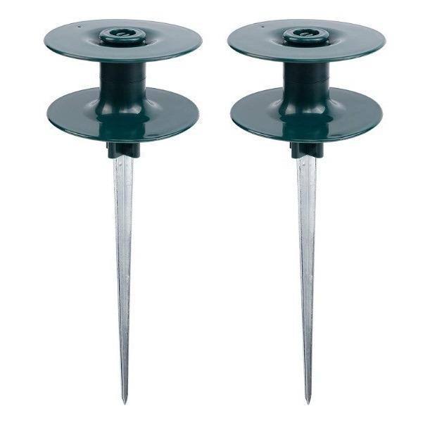 Vandentiekio vamzdžio vediklio ratas su žemės kuolais – ABS + cinko lydinys, sodo laistymas, namų ir viešųjų žaliųjų plotų