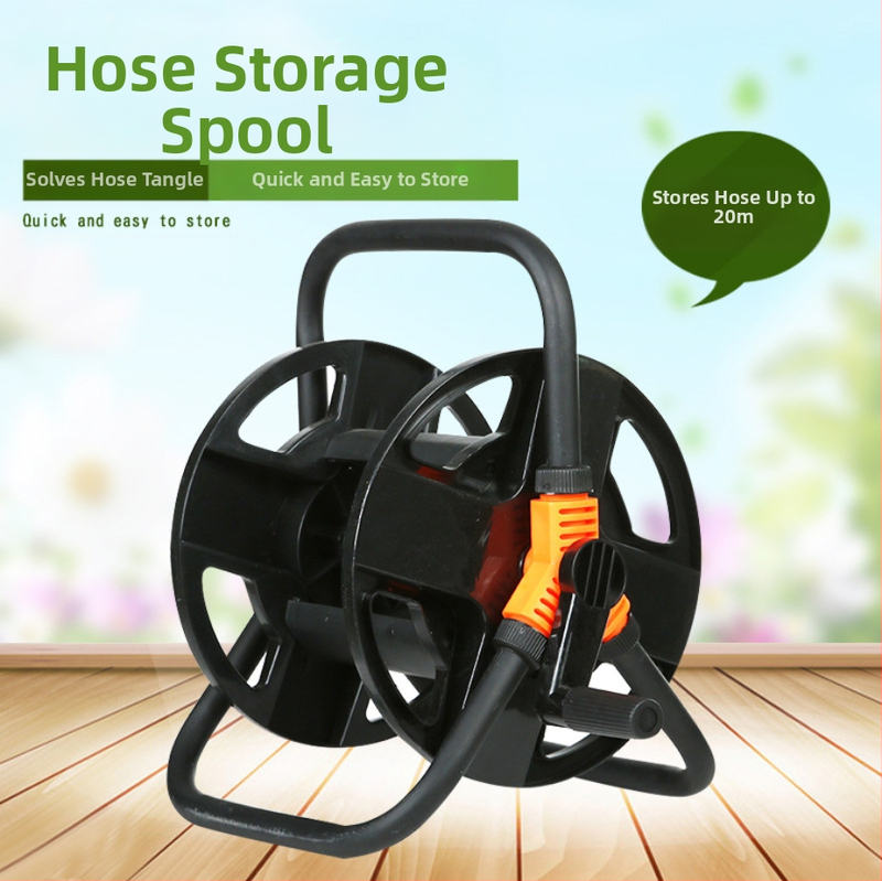 Държач за воден маркуч за миене на автомобили, меден материал, навивателен барабан до 20 м, нетно тегло 1150