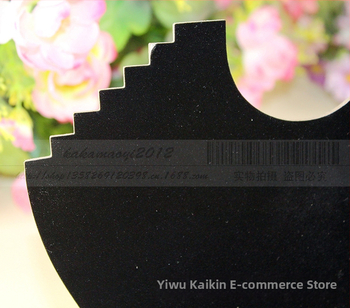 Ράφι κοσμημάτων σε σχήμα λαιμού, 6 μπάρες για κολιέ, επίπεδη πλάκα, χωρίς λογότυπο