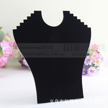 Ράφι κοσμημάτων σε σχήμα λαιμού, 6 μπάρες για κολιέ, επίπεδη πλάκα, χωρίς λογότυπο