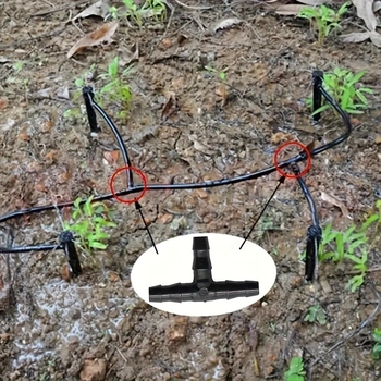 Σετ 280 τεμάχια βιδωτών συνδετήρων για άρδευση με σταγόνες, με γάντζο, από μηχανική πλαστική