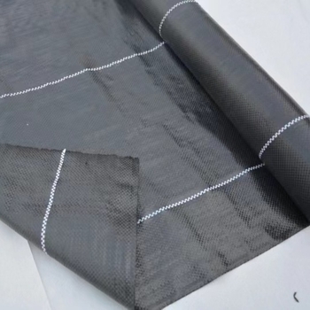 PP ύφασμα ζιζανίων – διαπερατό από νερό, αντιγήρανση, παχυνμένο, υφαντό με κορδέλες (Υλικό: PP; Κατασκευή: υφαντό με κορδέλες; Χαρακτηριστικά: διαπερατό από νερό; Αντιγήρανση; Παχυνμένο)