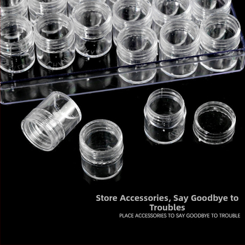 30-διαμερισμάτων ανεξάρτητη κυκλική θήκη αποθήκευσης για κοσμήματα και εργαλεία μανικιούρ, υψηλής ποιότητας διαφανές εκθετήριο, καθαρό βάρος 335 g, προέλευση Γκουάνγκζού