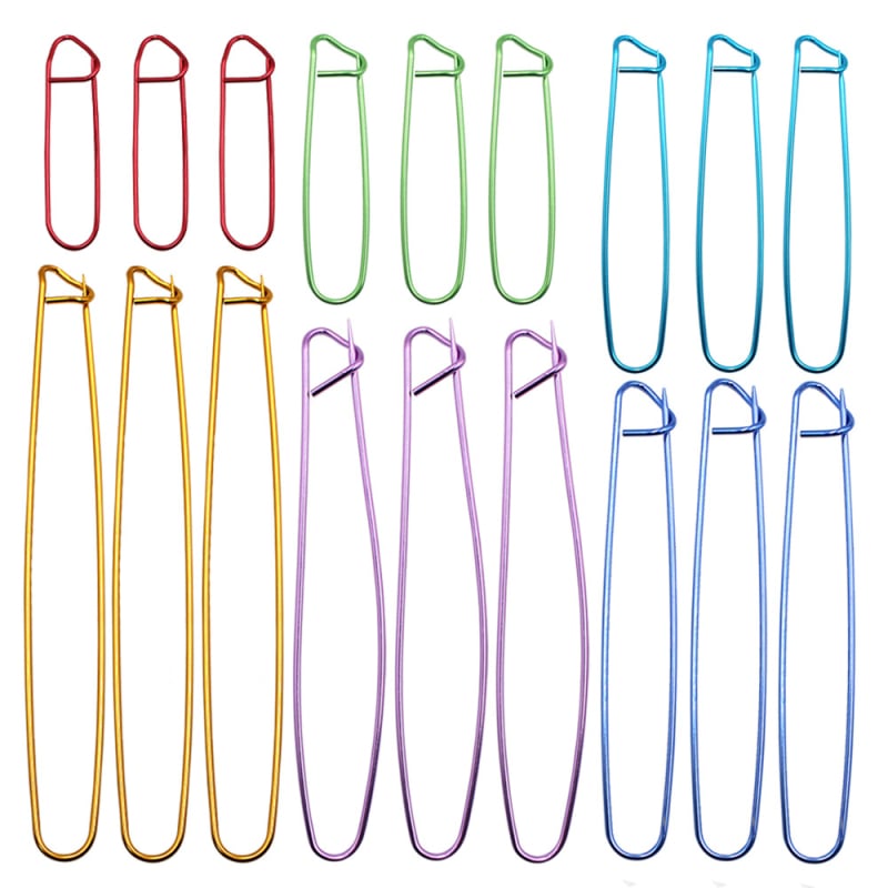 Aluminijske igle za pletenje protiv odvajanja za džempere, DIY igle, set od 12/18 komada