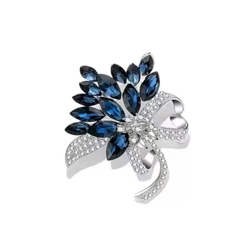 Broșă pentru femei din aliaj de zinc, stil natural, placare electroplatină, accesoriu decorativ