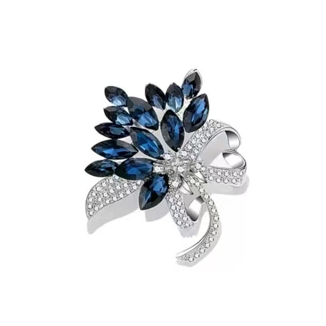 Broșă pentru femei din aliaj de zinc, stil natural, placare electroplatină, accesoriu decorativ