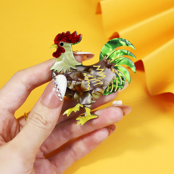 Ακρυλική καρφίτσα με ζωικό μοτίβο – Unisex, Αρχικός σχεδιασμός, Πολυλειτουργικό κόσμημα