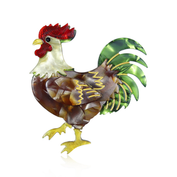 Ακρυλική καρφίτσα με ζωικό μοτίβο – Unisex, Αρχικός σχεδιασμός, Πολυλειτουργικό κόσμημα