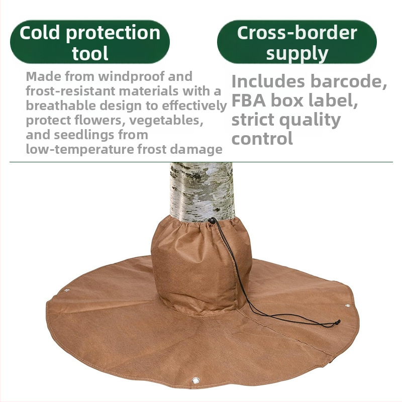 Модел 44632: Нетъкан текстилен пакет за изолация на корени на растения с връзка за пристягане и лента Велкро